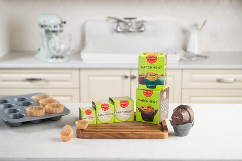 Parchment Lotus Baking Cups - Easy Release, Non-Stick Paper - 12 count...