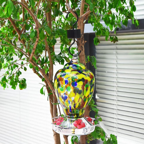 Hummingbird Feeder Ant Moat, Hummingbird and Oriole Feeder Hanging Ant Guard, Feeder Accessory Hooks - 2 Packs...