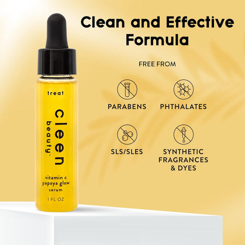 Cleen Beauty Vitamin C Serum for Face with Papaya Enzyme | Face Serum for Women - Paraben Free | Papaya Skin Glow Serum, 1 Fl. Oz....
