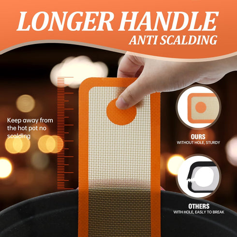2PCS Silicone Bread Sling Oval & Round, Silicone Baking Mat for Dutch Oven Bread Baking Non-stick Bread Sling with Long Handle Sling Reusable Sour...
