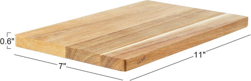 Glad Acacia Wood Cutting Board for Kitchen | Small Reversible Solid Butcher Block | Cooking Supplies for Chopping, Carving, and Serving, 11 x 7 In...