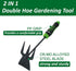 SUMIO Garden Small Hand Digger and Hoe,Garden Tool,Dual Headed Weeding Tool,Garden Hoe and Cultivator,Weeding Tool,Light manual cultivator,Alloy h...