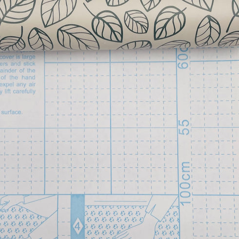 Yifely Leaf Shelving Paper Decorative Self-Adhesive Shelf Liner Dresser Drawer Locker Sticker 17.7 Inch by 9.8 Feet...