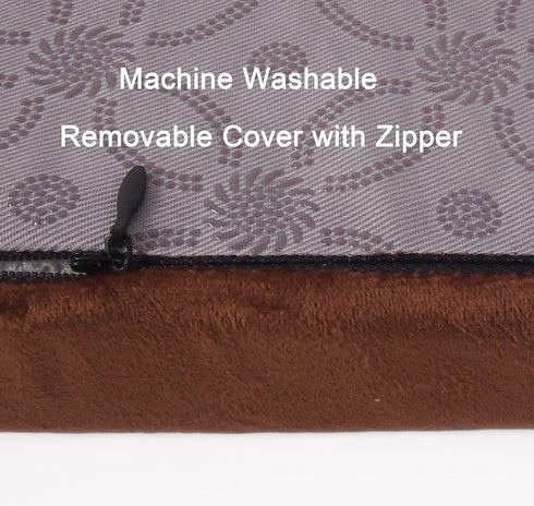 Augld 2 Pack Rectangle Vanity Stool Cushion Washable Non-Slip Makeup Stool with Ties 11.8"x15.7" Grey...