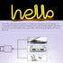 Neon Light,LED Hello Neon Word Sign Neon Letters Light Art Decorative Lights, Wall Decor for Christmas,Kids Room,Living Room,USB Battery Powered (...