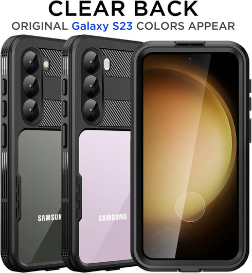 AICase Waterproof Case for Samsung Galaxy S23(6.1"),Snowproof,Dustproof and Shockproof,IP68 Certified Full Body Protection Fully Sealed Underwater...