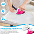 Honoson 2 Pieces Mini Craft Iron Mini Heat Press Iron with Charging Base Accessories for Beads Patch Clothes T Shirts Shoes Clothes and Hats...