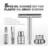 DNA MOTORING TOOLS-00141 5-Pcs Automotive Engine Oil Pan Drain Plug Disassembly Set - 1/4" & 3/8" Oil Service kit for Plastic Oil Drain Screws, Cr...