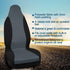 uxcell High Back Bucket Auto Car Seat Cover,Polyester, Gray...