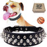 TEEMERRYCA Adjustable Microfiber Leather Spiked Studded Dog Collars with a Squeak Ball Gift for Small Medium Large Pets Like Cats/Pit Bull/Bulldog...
