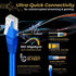 TNP Cat 5e Ethernet Cable 10ft, Cat 5 Internet Patch Cable Cat5e Cable RJ45 Connector LAN Network Cable Cat5 Wire Patch Cord Snagless Computer Eth...