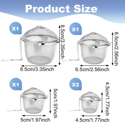 5 Pcs Ultrasonic Cleaner Baskets, 304 Stainless Steel Jewelry Steam Cleaner Baskets Ultrasonic Parts Cleaner Basket with Lock and Hook for Cleanin...