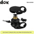 DDOXX Retractable Dog Leash - Strong Reflective Nylon Strips with Break & Lock System - S (Black/Yellow Reflective)...