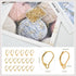 100Pcs 14K Gold Filled Leverback Earwires French Earring Hooks,Hypoallergenic Dangle Ear Wire Findings for DIY Jewelry Making Supplies (Gold-Frenc...