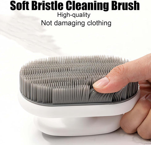 2Pcs Soft Bristle Cleaning Brush Silicone Laundry Stain Brush Small Household Washing Brush Scrub Brush for Cleaning Laundry Brush for Stains on C...