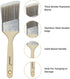 Paint Brushes Set, 5 Pcs Flat and Angle Paintbrushes for Wall and Trim, Suitable for Oil-based Paints, Water-based Paints, Stains, Home Improvemen...