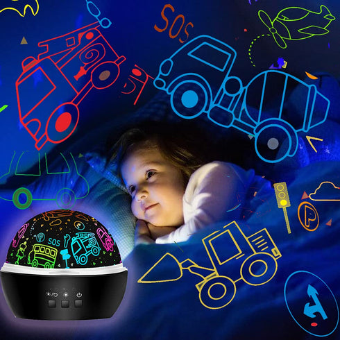HONGID Night Light for Kids,Dinosaur Night Light Projector for Kids Toddler Boys,2 in 1 Toys for 3-8 Year Old Boys,Chirstmas Xmax Birthday Gifts f...