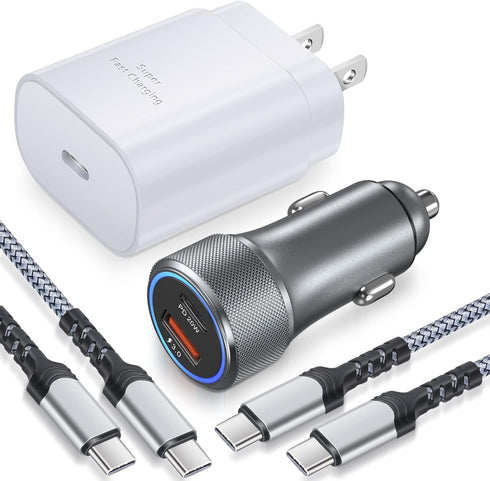Super Fast Car Charger Type C, Bangfun 25W USB C Charger Block+Dual Port USB Car Charger Cigarette Lighter Adapter for Samsung Galaxy S24/S23 Ultr...