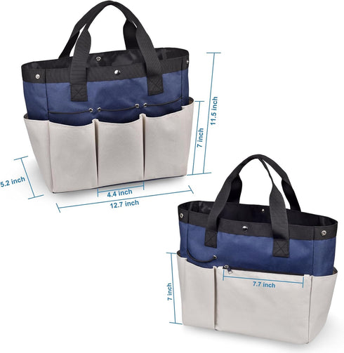 Gardening Tools Bag, 8 Pockets Garden Tote Storage Bag Garden Tool Kit Holder, Ideal Gardening Gifts for Women (Tools NOT Included)...