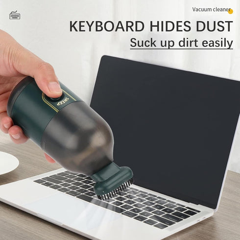 Mini Desk Handheld Vacuum Cleaner,0.26LB 2200Pa Rechargeable Hand held Vacuum Cleaner,Cleaning Dust Pet Hair Crumbs Scraps for Computer Home Kitch...