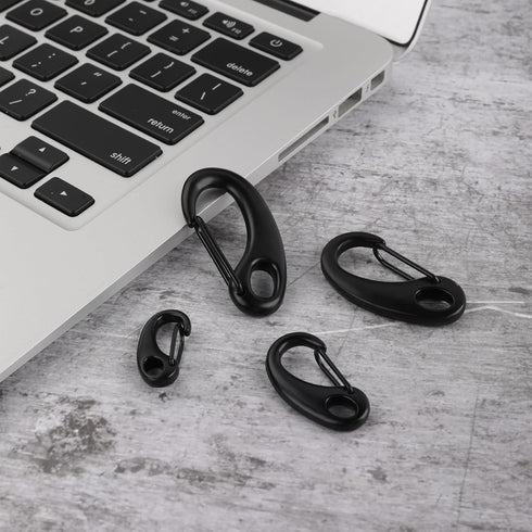 12Pack Carabiner Clips Spring Snap Hook Buckle Clasps for Flag Pole Clips Marine Clips Ropes Dog Leashes Hiking...