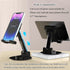 Rotatable Cell Phone Stand for Desk, Height Angle Adjustable Phone Holder Portable Phone Stand Compatible for Most Smartphones iPhone 14, Pro, Pro...