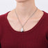 Yinplsmemory Carved Teardrop Keepsake Ashes Necklace Urn Pendant Cremation Memorial Jewelry-Always in my heart...