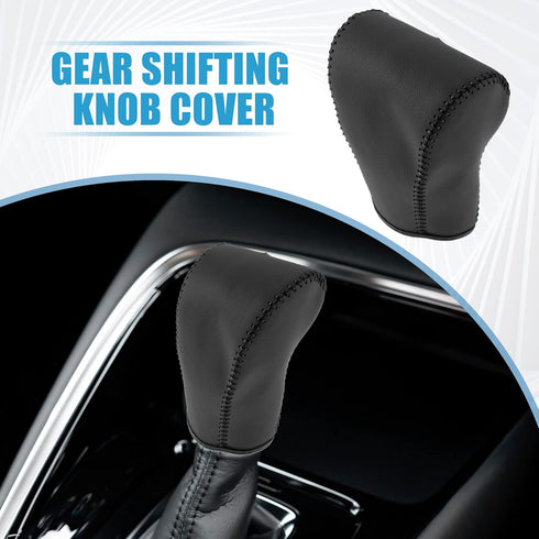 Gear Shifting Knob Cover Automatic Transmission Lever Trim for Hyundai Tucson 2006-2013 PU Leather Black...