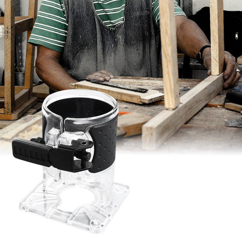 Wooden Router Base 2PCS Woodworking Trimming Base Transparent Shell Milling Machine Base Electric Trimmer Machine Base Power Tool Accessories...