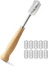 Bread Lame, Stainless Steel Bread Lame Dough Scoring Tool, Premium Sourdough Scoring Tool, Bread Scorer with 10 Razor Blades...