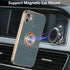 EYZUTAK Electroplated Magnetic Ring Holder Case, 360 Degree with Rotation Metal Finger Ring Holder Magnet Car Holder Soft Silicone Shockproof Cove...
