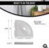 Questech 5" Shower Soap Dish Shelf for Inside Shower, Lugged for New Construction, Bath Organizer for Tiled Walls, Corner Soap Holder, Metro Lugge...