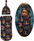 Rainbow Peace Love Sign Gesture Newborn Swaddle Blankets Hat Sets Soft Baby Receiving Blanket Swaddle Sack for Baby Shower Infant Boy Girl Gift...