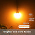 Dusk to Dawn Bug Light Bulbs Outdoor, 1900K Amber Yellow, 800 Lumen, LED 12W, A19 E26, 4-Pack, HQ-H020...