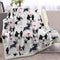 BlessLiving Boston Terrier & Frenchie Dog Plush Blanket - Red Heart Cute Puppy Dog Cozy Fleece Throw for Kids, Girls & Women - White - 50 x 60 Inc...