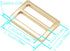 JWBIZ 8pcs Flat Metal Slide Buckle Belt Adjuster Sliders Tri Glide Strap Hardware Clasp (Gold, 1 1/4 Inch)...
