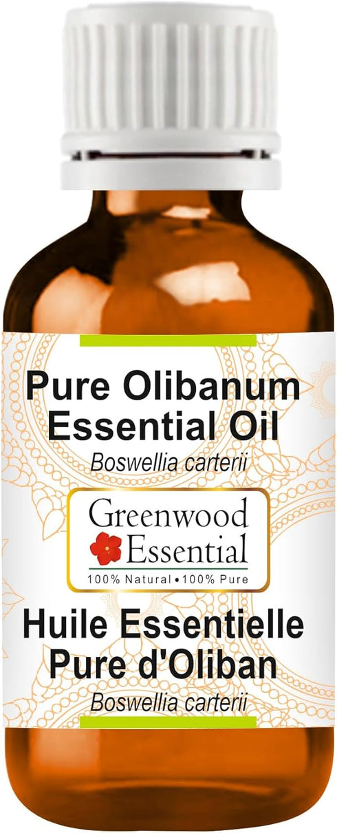 Pure Olibanum Essential Oil (Boswellia carterii) Steam Distilled 15ml (0.50 oz)...