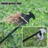 Weed Removal Tool Garden Weeding Tools Manganese Steel Hand Weeder Tool with Handle, 4 Teethes Dual Purpose Manual Weeders Tool for Garden Vegetab...
