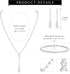 CASSIECA Silver Bridal Jewelry Set Rhinestone Necklace Bracelet Dangle Earrings for Bride Bridesmaid Teardrop Pendant Crystal Wedding Prom Jewelry...