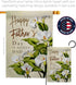 Breeze Decor Happy Fathers Day in Heaven Garden Flag Gifts Lawn Remembrance Porch Outdoor Wall Tapestry Yard Sign Grave Cemetery Decor Dad Home Ba...