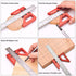 TOOLCOOL Circle Center Finder Tool Woodworking Centering Tool 45 Degree Angle Maker Draw Scribe Line Ruler Aluminum Alloy...