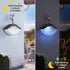 Solar Wall Lights,2 Lighting Modes Solar Fence Lights,Warm White & Color Glow LED Lights, Solar Lights for Garden,Patio,Deck Railing,Pool and Wall...