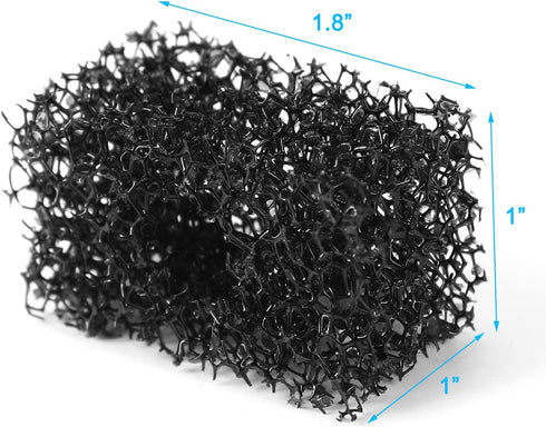 AQUANEAT Aquarium Replacement Filter Sponges 4 Packs for Hang on HOB Power Filter Small Fish Tank Filter up to 3 Gallon/ 5 Gallon (up to 3Gal)...