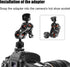 1/4" Female Thread to Hot Shoe Adapter LUORNG 2PCS Hot Shoe Mount Adapter with 1/4 to 1/4 inch Male Screw for Magic Arm, Video Light,Monitor...