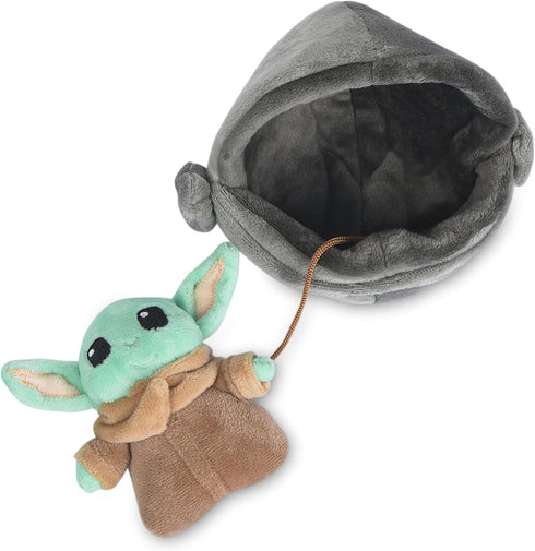STAR WARS for Pets Baby Yoda The Child in Cradle Ball Figure Dog Toy | Small Plush Toys Fabric Plush Dog Toy, Squeaky Plush Toys for All Dogs,Mult...
