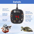 AquaMiracle Adjustable 25W Mini Aquarium Heater Submersible Fish Tank Heater Turtle Tank Heater Small Aquarium Heater, with LED Digital Display, f...