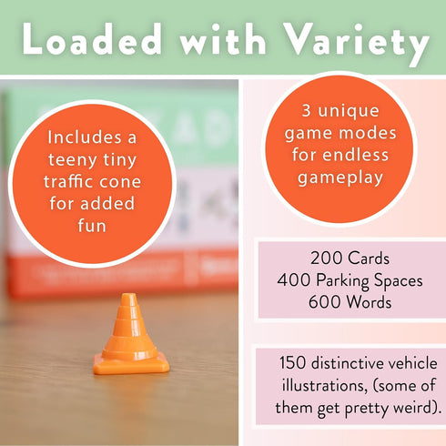 Parkade Board Game - Word Games and Parking Cars - Party Game for Friends and Family Game Night - 5-15 Minutes for 3-13 Players...