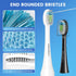 Toothbrush Head Replacement for Waterpik, 4 Pack Flossing Brush Heads Compatible with Water-pik Sonic Fusion 2.0 / SF-01, SF-02, SF-03 & SF-04...
