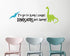 Dinosaur Wall Decals for Kids, to go to Sleep I Count Dinosaurs Not Sheep, Vinyl Wall Stickers for Baby Boys, Kids Bedroom Wall Decor, Nursery Dec...