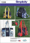Simplicity 1338 Tote Bag, Backpack, and Coin Purse Sewing Pattern, One Size...